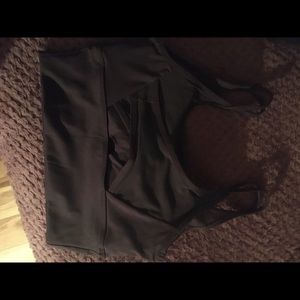 Sold Black crisscross back cutout bra size M